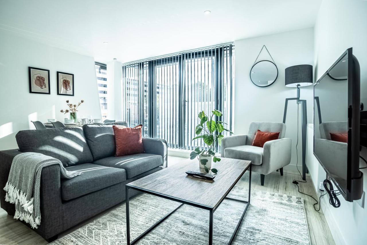 Modern Luxe 1 & 2 Bed Apts Near Granby Plaza By Sojo Stay Leicester Extérieur photo